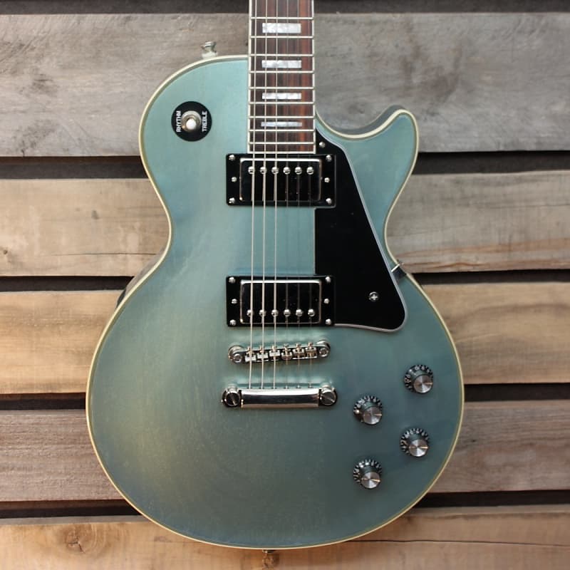 2014 Epiphone Les Paul Custom Pro in Pelham Blue with | Reverb