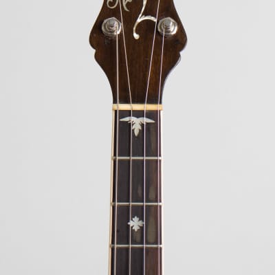 Bacon  Blue Ribbon Style A Tenor Banjo (1922), ser. #7307, black gig bag case. image 5