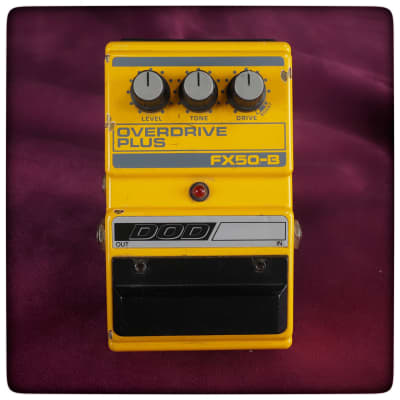 即発送 DOD overdrive plus FX50B 箱説明書付き 1986 DOD FX50B Overdrive Plus USA-Made Guitar Effects Pedal