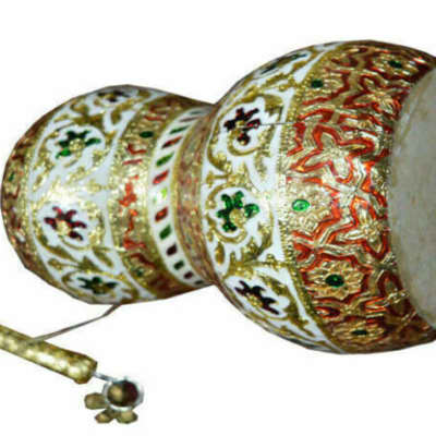 Naad Musical Shruti Box Bhapang Brass Thalam Bango Drum Small Instruments Combo Set image 2