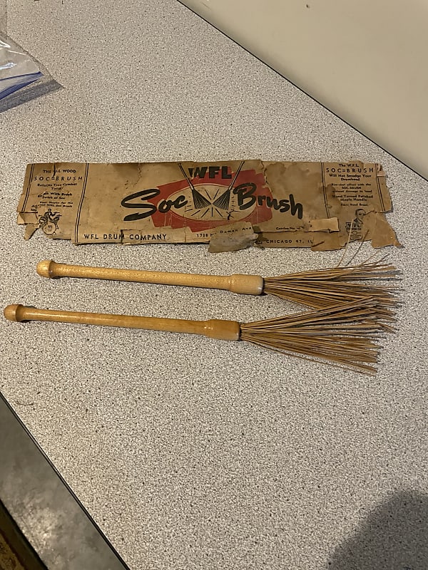 Ludwig WFL Soc Brush Original Vintage Drum Brushes w Box Reverb