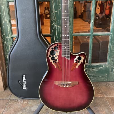 Ovation Celebrity Deluxe CS257 Acoustic Guitar - Rubyburst w