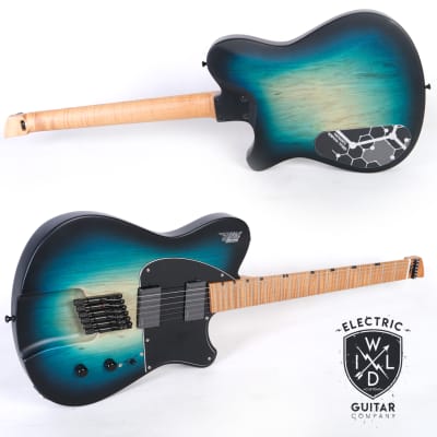 Wild Custom Guitars Headless 6s Ocean Burst for sale