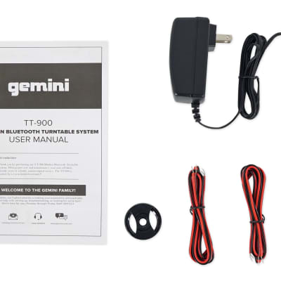Gemini TT-900 Vinyl Record Player Turntable w/Bluetooth+Dual Speakers TT-900BW image 10