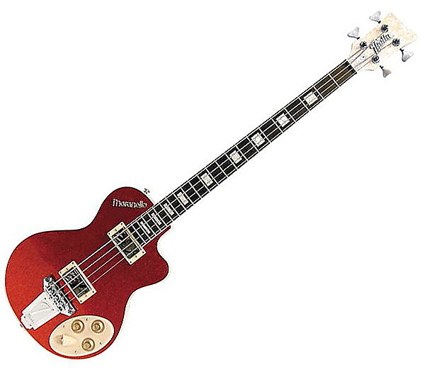 Italia Maranello 4-String Electric Bass Guitar - Red image 1
