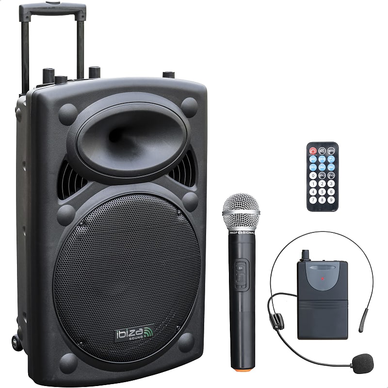 Ibiza Sound PORT15VHF-BT Portable PA Speaker System
