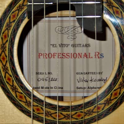 LEGENDARY "EL VITO" PROFESSIONAL RS - LUTHIER MADE - WORLD CLASS - CLASSICAL GRAND CONCERT GUITAR - SPRUCE/INDIAN ROSEWOOD image 4