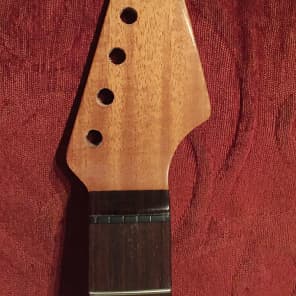 Warmoth Strat Neck — Mahogany/rosewood, clear gloss NEVER USED image 3