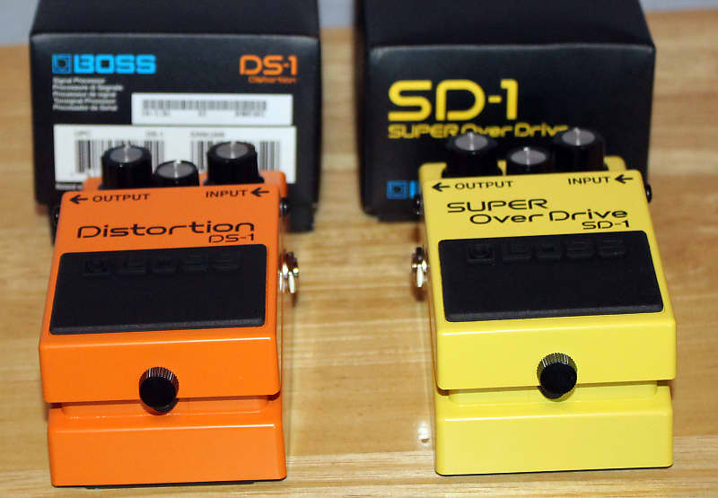 BOSS TWO pedals: Boss SD-1 and Boss DS-1