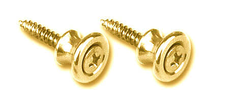 Gotoh Gibson Style Brass Strap Buttons image 1