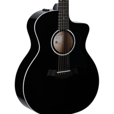 Taylor 214ce Plus Grand Auditorium Rosewood Acoustic-Electric Guitar (with Soft Case), Black image 1