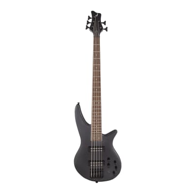 Jackson X Series Spectra Bass SBX V 5-String Electric Guitar with Laurel Fingerboard and Poplar Body (Right-Handed, Metallic Black) for sale