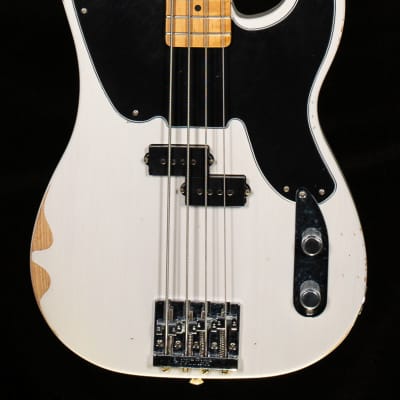Fender Mike Dirnt Road Worn Precision Bass White Blonde Bass Guitar-MX21545862-10.17 lbs image 17
