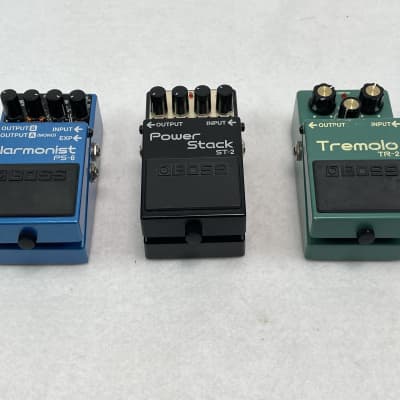 PS-6 Harmonist, Power Stock, and Tremolo TR-2 Guitar Pedals