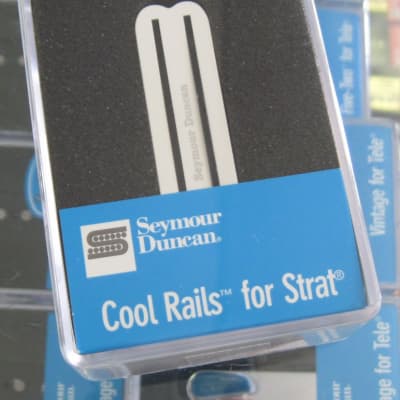 Seymour Duncan Cool Rails for Strat Neck Middle Pickup White SCR-1n image 1