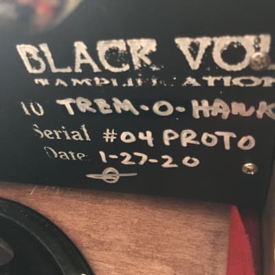 Black Volt 1x10 Trem-O-Hawk 1st Run Prototype Serial #04 image 12