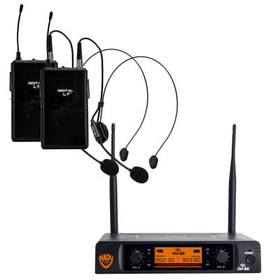 Nady DW-22 HM3 Dual Channel Digital Wireless Headset System