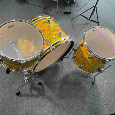Ludwig 13/16/24 Classic Maple Pro Beat Drum Kit Set in Citrus Mod image 8