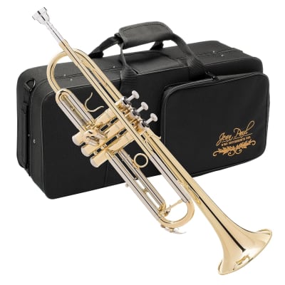 Brass Bugle Call Gold-Plated Trumpet Cavalry Horn Mouthpiece Bag