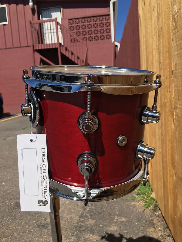 DW Design Series || maple shell 7x8'' Cherry Stain Lacquer || 8