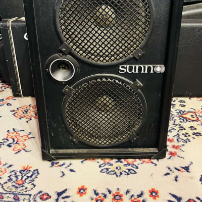 1982 Sunn 210T 2x10 Bass Speaker Cabinet image 1