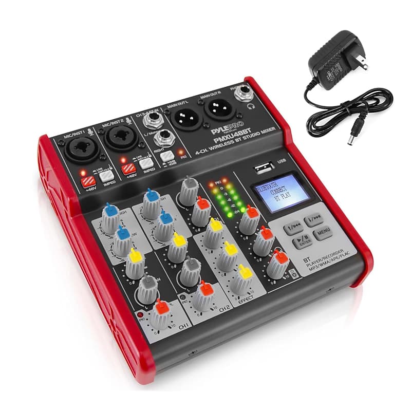 Pyle Pro PMXU83BT Compact 8-Channel, Bluetooth-Enabled Audio Mixer