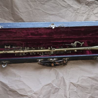 Elkhart Cavalier metal clarinet, USA, Silver-finish, Good