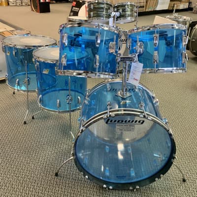 ludwig vistalite drum set