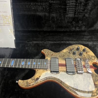 Alembic Darling Buckeye Burl with Denim Lapis ovals 2023 we are Alembic Dealers Brand New ! image 16
