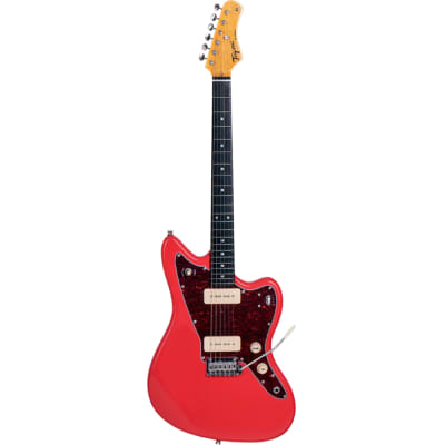 Tagima TW-61 Woodstock Series Jazzmaster Style Electric Guitar Fiesta Red image 1