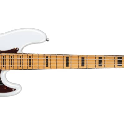 Fender American Ultra Jazz Bass V with Maple Fretboard - Arctic Pearl image 2