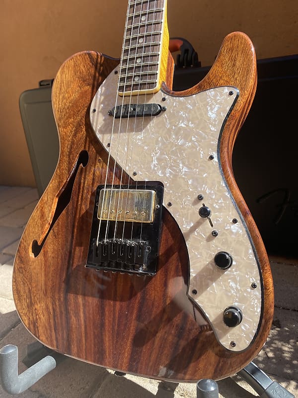 Warmoth Solid Koa Telecaster Thinline Gloss Finish Rare | Reverb