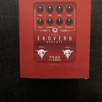 Flamma FS22 Ekoverb Guitar Dual Reverb and Delay Pedal Red