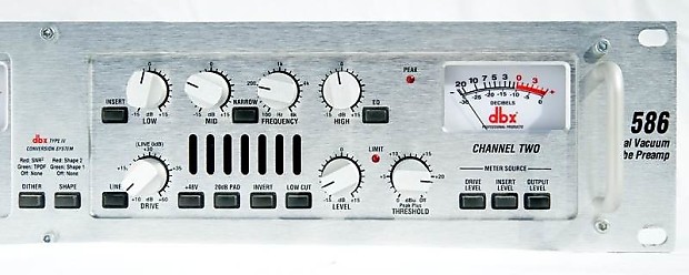 DBX 586 Dual Channel Mic Preamp | Reverb