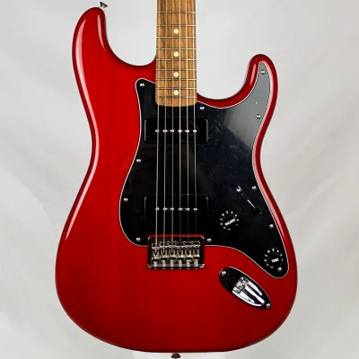 Fender Noventa Stratocaster 2021 Crimson Red Transparent image 1