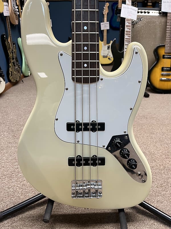 Fender Squier Jazz Bass 1989 - Cream | Reverb Fender Squier Jazz Bass 1989 - Cream | Reverb