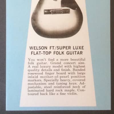 Welson FT Super Luxe 1965 for sale