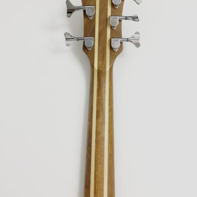 Haze SBG368N 5-String Neck-Thru Electric Bass Guitar, Natural w/Pre-Amp + Free Bag image 6