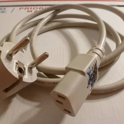 EU/European CEE 7/7 (Schuko) IEC C13 Power Mains Cable Synthesizers / Keyboards / Rack Units / Etc. image 2