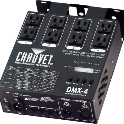 CHAUVET DMX-4 LED Tri-Pod Mount 4 Channel Dimmer / Relay Pack image 2
