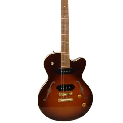 Yamaha AEX 502 Semi-Hollow Electric Guitar Dark Sunburst for sale