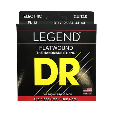 DR Guitar Strings Electric Legend Flat Wound Stainless Steel 13-54 image 1