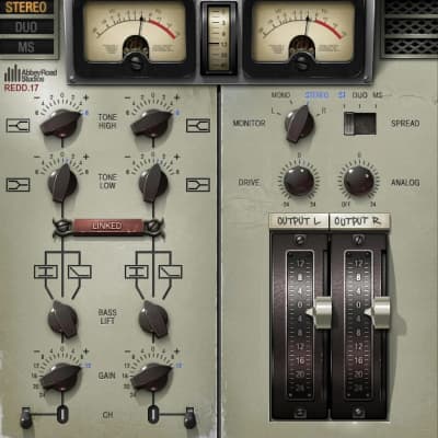 Waves Abbey Road REDD Consoles	 (Download) <br>Three Classic Tube Console Strips: The Crunchy 60s POP Sound