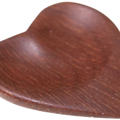 W4M Dark Nanto Luxury Guitar Pick - Heart Shape - Right Hand - Dimple Thumb - Groove Index image 3