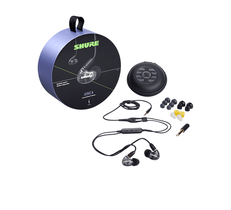 Shure AONIC 4 Sound Isolating Earphones - Black image 1