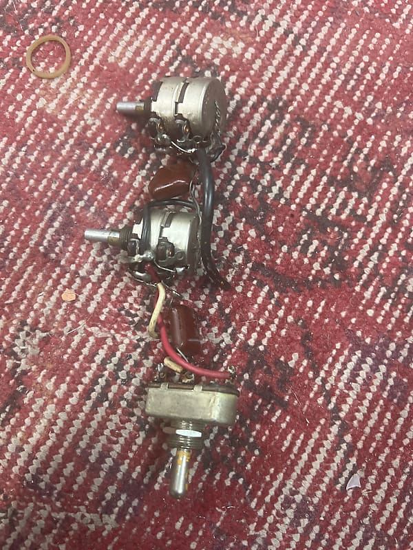 1963 Stacked Pots Danelectro Fender Jazz bass double pots Reverb