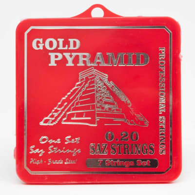 Original Pyramid Saz strings for Long Neck Saz, 0.20 gauge, German hard box set image 1