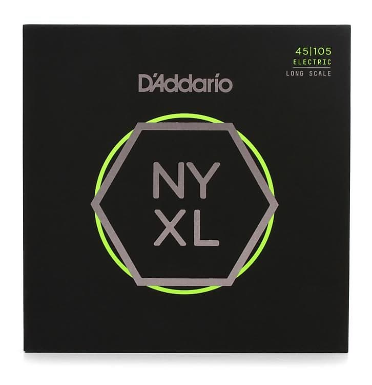 D'Addario NYXL45105 Nickel Wound Bass Guitar Strings Light Top / Med Bottom 45-105 Long Scale image 1