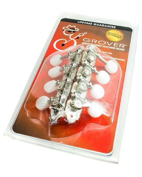 GROVER 309FN F-Style Mandolin Tuners, Nickel image 1
