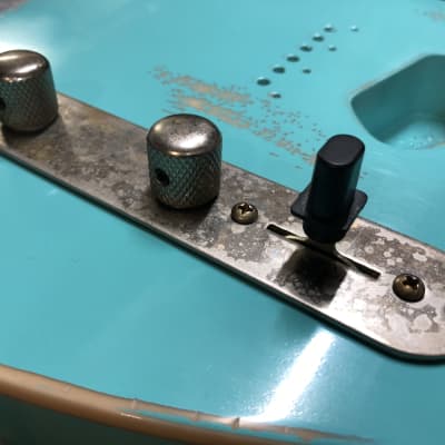 Real Life Relics Aged Nickel Esquire Telecaster® Eldred Mod Control Plate with Knobs (Pre-wired Harness) image 1